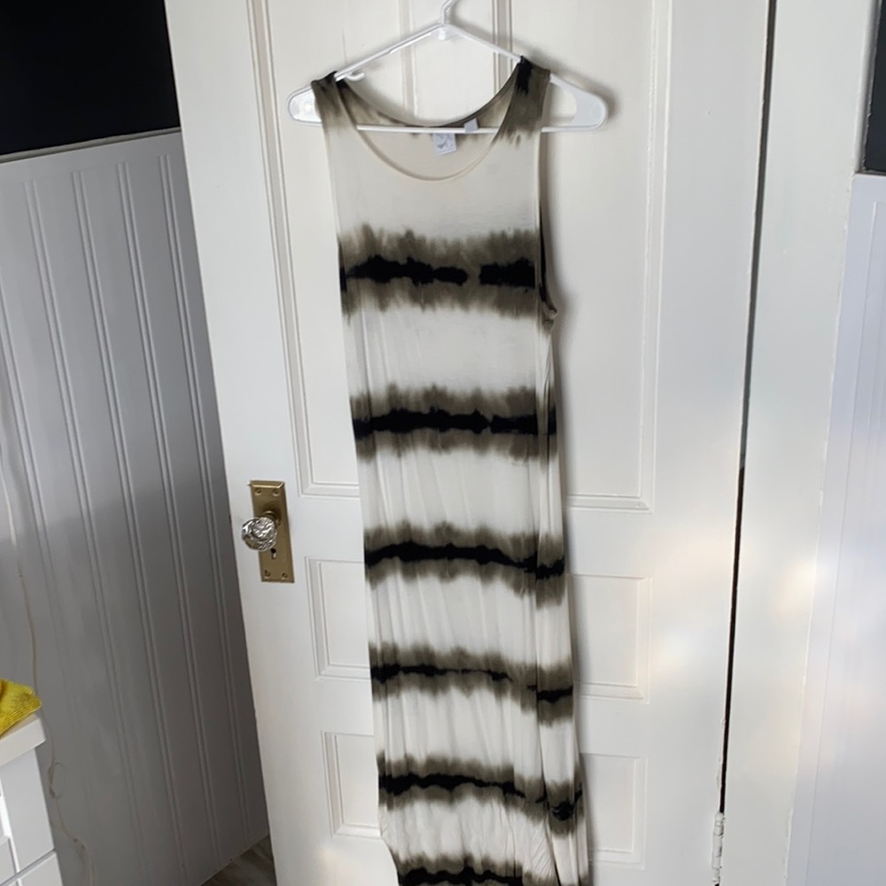 Tie die maxi dress